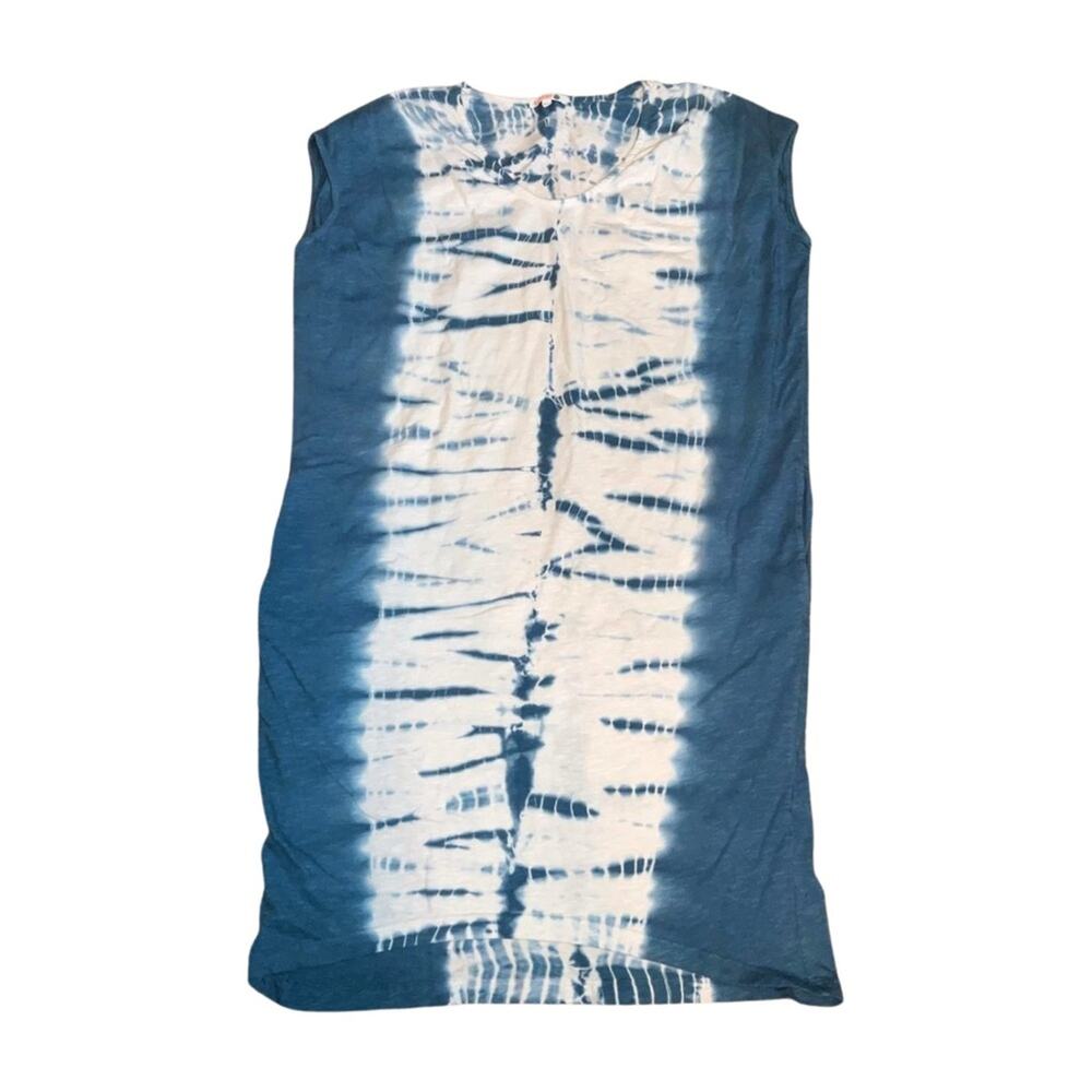Sundry Blue And White Tie Dye Cover Up Size 1 small 4-6